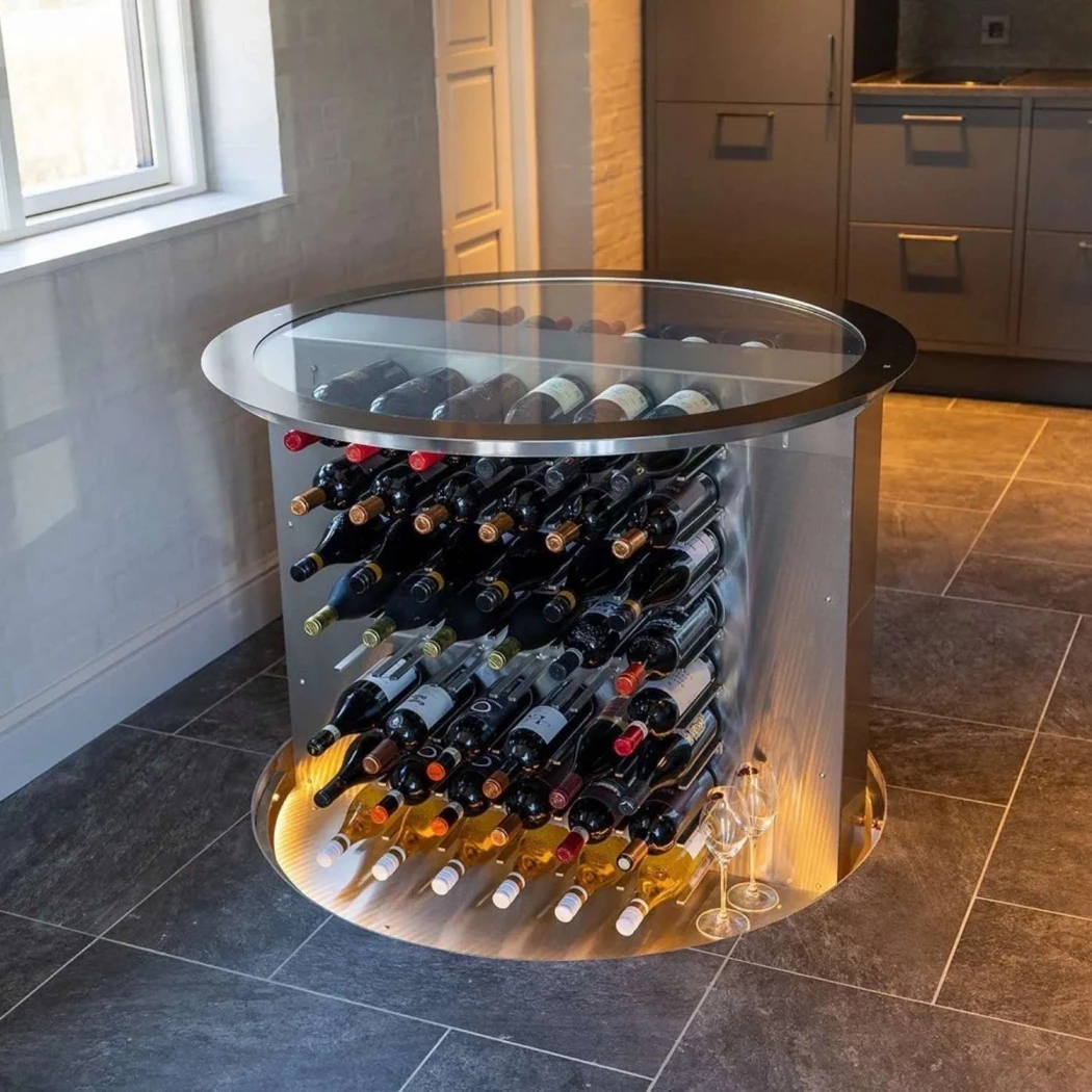 Rund Vinkælder m. elevation - 108 Flasker | Wine-Store.dk