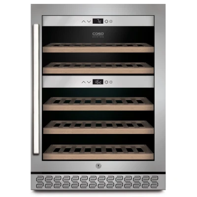 Caso WineChef Pro 40 WiFi - Professionelt vinkøleskab i rustfrit stål med WiFi-styring. WineChef Pro 40 WiFi