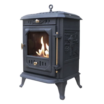 ScandiFlames Ulvik Fritstående biopejs. ScandiFlames Ulvik fritstående biopejs lavet af støbejern i klassisk skandinavisk brændeovnsdesign