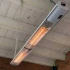 Sunred Ultra 3000W hængende elektrisk terrassevarmer i sølv